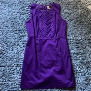 APT 9 Petite Purple Knee Length Professional Dress
